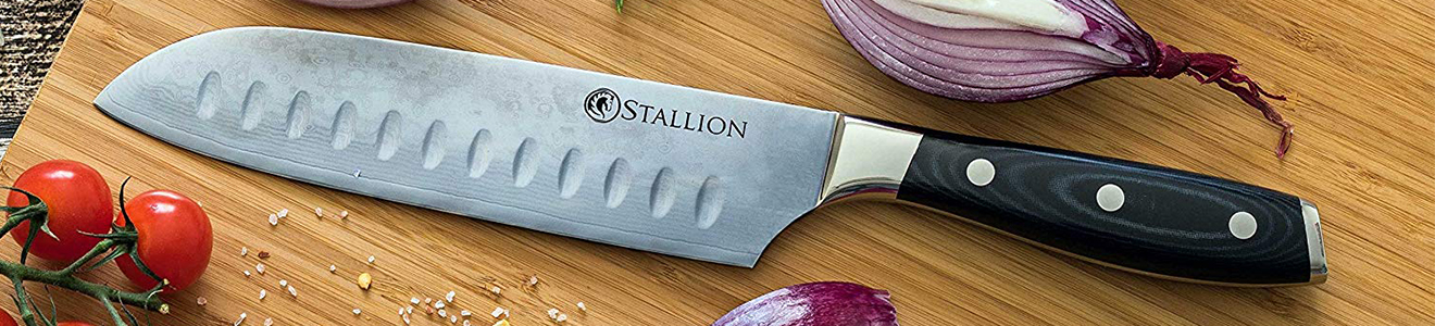 Santokumesser mit Kullen